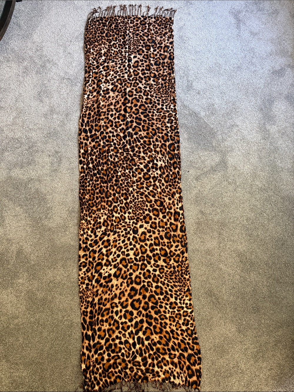 Leopard Print scarf - Brown Animal Print